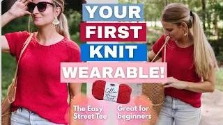 Thumbnail: Easy Street Tee | Free Knit Pattern for Beginners