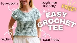 Thumbnail: Free Crochet T-Shirt Pattern | The Easy Lane Tee