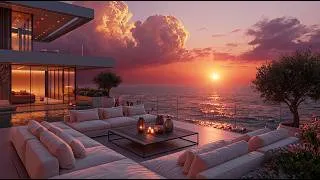 Thumbnail: Perfect Seaside Ambience at Sunset | Relaxing Jazz Melodies for Healing and Stress Relief