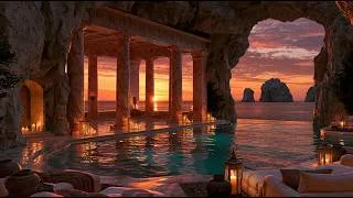Thumbnail: A Mediterranean Night of Jazz 🌙🌴 | Gentle Bossa Nova & Warm Candlelit Sunset Ambience