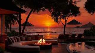 Thumbnail: Tropical Sunset Jazz Retreat 🌴✨ | Smooth Instrumental Jazz & Ocean Breeze for a Serene Evening