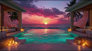 Thumbnail: Oceanfront Sunset Lounge 🌊✨ | Relaxing Jazz & Soothing Waves for Deep Relaxation and Sleep