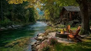 Thumbnail: The Summer Riverside Escape Your Soul Needs 🌿 |Cozy Campfire With Relaxing Nature Sounds