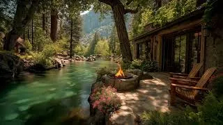Thumbnail: The Cabin Beside the Quiet River | Cozy Firepit & Relaxing Forest Sounds