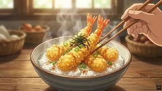 Thumbnail: A Cozy Day of Homemade Cooking 🍤🍚☕ | ghibli-style asmr