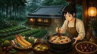 Thumbnail: Peaceful Rainy Day Cooking in the Forest 🌧️ | Cozy Ghibli ASMR | Cozzy Vibes | #asmr #rainyday 
