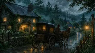 Thumbnail: Cozy 1840s England in the Rain 🌧️ | Horse Carriage ASMR | Relaxing Rain Ambience #asmr #relaxing 