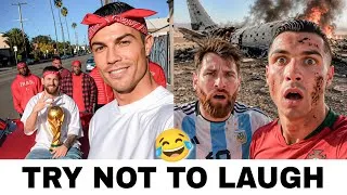 Thumbnail: FUNNIEST Ronaldo & Messi AI Moments 😂 ( Try Not to Laugh )