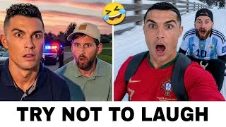 Thumbnail: FUNNIEST Ronaldo & Messi AI Moments 😂 ( Try Not to Laugh )