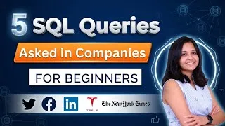 Thumbnail: 5 SQL Interview Questions solved in 15 minutes (For Beginners)