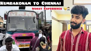 Thumbnail: Travel Vlog 🚎🎯 | Kumbakonam to Chennai | Waste of Money 💰 🥲 #chennai #kumbakonam #busvlog
