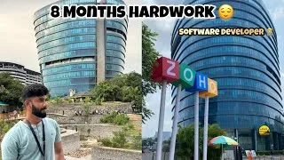 Thumbnail: Finally Software Developer in Zoho 🎉 8 months Hard Work reveled 🤫❤️‍🔥