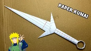 Thumbnail: How to make paper kunai knife origami kunai Naruto| ninja paper kunai 