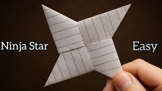 Thumbnail: How to Make a Paper Ninja Star ⭐ Easy Origami Shuriken Tutorial | DIY Paper Craft