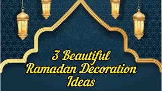 Thumbnail: DIY 3 Beautiful wall hangings for Ramadan decoration