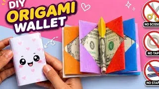 Thumbnail: How to make paper wallet /No Tape /DIY Paper Wallet /Paper Craft ideas 💝/cute paper wallet 
