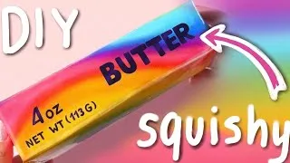 Thumbnail: Butter Squishy how to make viral butter squishy Easy craft ideas / TikTok squishy DIY