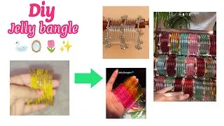 Thumbnail: DIY Jelly Bangles From Old Bangles 🌷✨| Diy Jelly Bangles #viralvideo #diy #trending #craft 