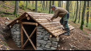 Thumbnail: 10 Days Surviving Alone in the Forest by Building a Log Cabin | Bushcraft, Survival