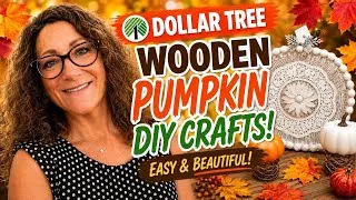Thumbnail: EVERYONE Wants to Make Fall DIY Decor Using These Dollar Tree Wood Pumpkins