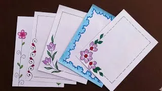 Thumbnail: 5 Border Design/ Border Design for School Project File Decoration ideas 