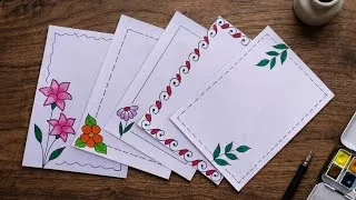 Thumbnail: 5 Border Design / Border Design for School Project / Project File Decoration ideas 