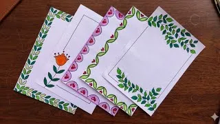 Thumbnail: 5 Border Design for your Project/ File Decoration ideas #borderdesigns #filedecorationidea 