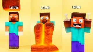 Thumbnail: The Most Satisfying Simulations of Minecraft 🤯🔥 Blender Physics Showcase