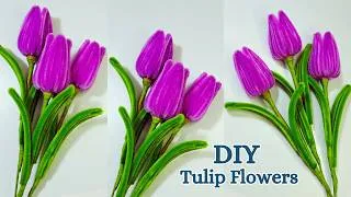 Thumbnail: DIY Tulip Flowers with Pipe Cleaners - Easy Tulip tutorials