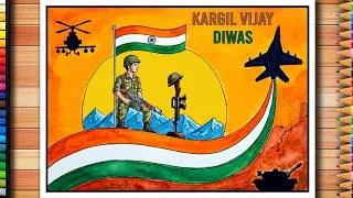 Thumbnail: Kargil Vijay Diwas Drawing | Veer Gatha Project Poster Drawing | Gallantry Award Winner Drawing