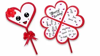 Thumbnail: DIY Heart Flower Birthday Card ❤️ | Easy Handmade Birthday Card Tutorial