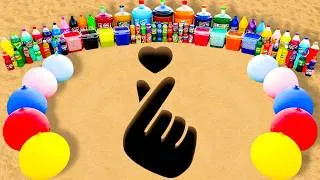 Thumbnail: Big Toothpaste Eruption from Heart Shaped Hands pit, Mtn Dew, Giant Coca Cola, Fanta vs Mentos