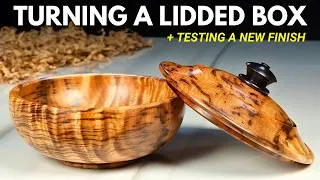 Thumbnail: Turning a Jewelry Box with Figured Myrtle & Blackwood | Woodturning How-to
