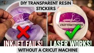 Thumbnail: DIY transparent sticker for Resin art||Resin hack