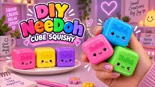 Thumbnail: How to make viral Needoh cube squishy at home / art and craft school project / diy paper craft easy 