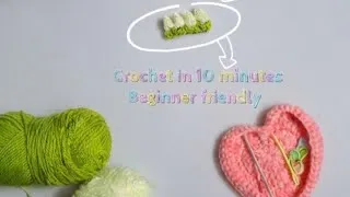 Thumbnail: Crochet tulip hairclip tutorial. Beginner friendly