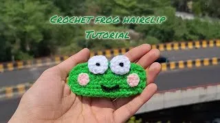Thumbnail: Quick and easy crochet frog hairclip.
