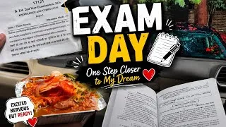 Thumbnail: EXAM DAY VLOG: Productive study, final term exams, wish me luck 🍀✍️📚