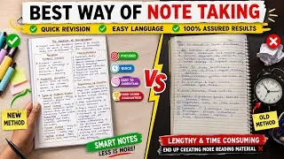 Thumbnail: BEST WAY OF NOTE TAKING ✅ Quick Revision |Easy Language | 💯 Assured Results 