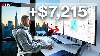 Thumbnail: LIVE DAY TRADING - How I Profit $7,215 Risking $2k [10x Strategy]