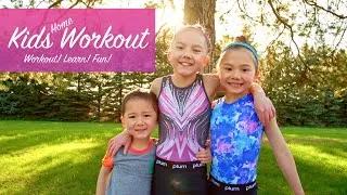 Thumbnail: Gymnastics Sisters Home Workout - Workout! Learn Multiplication! Fun!