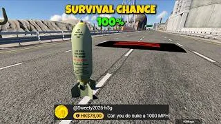 Thumbnail: 🚀 600 MPH Instant Acceleration! 😱 What is the SURVIVAL CHANCE? (BeamNG.drive)