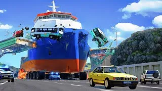 Thumbnail: COLOSSAL CHASE │ Epic Highway Police Chase - BeamNG.Drive