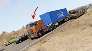 Thumbnail: BeamNG Drive - Cars vs RoadRage #48 (Trucker Rage)