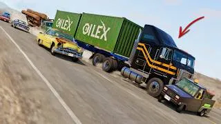 Thumbnail: BeamNG Drive - Cars vs RoadRage #47 (Trucker Rage)