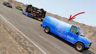 Thumbnail: BeamNG Drive - Cars vs RoadRage #46 (Van Without A Plan)