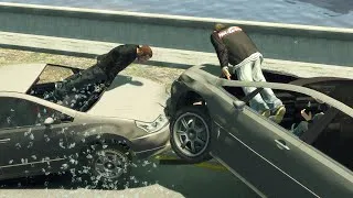 Thumbnail: No Seatbelt Car Crashes - GTA 4 (Euphoria Ragdolls/Physics)