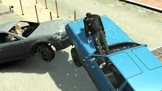 Thumbnail: No Seatbelt Car Crashes #12 - GTA 4 (Euphoria Ragdolls)