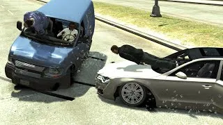 Thumbnail: No Seatbelt Car Crashes Ep.11 - GTA 4 (Euphoria Ragdolls)