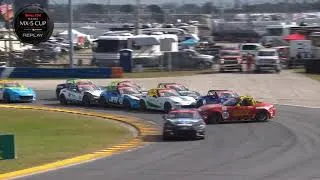Thumbnail: Mazda MX-5 Cup 2024. Race 2 Daytona Road Course. Last Laps